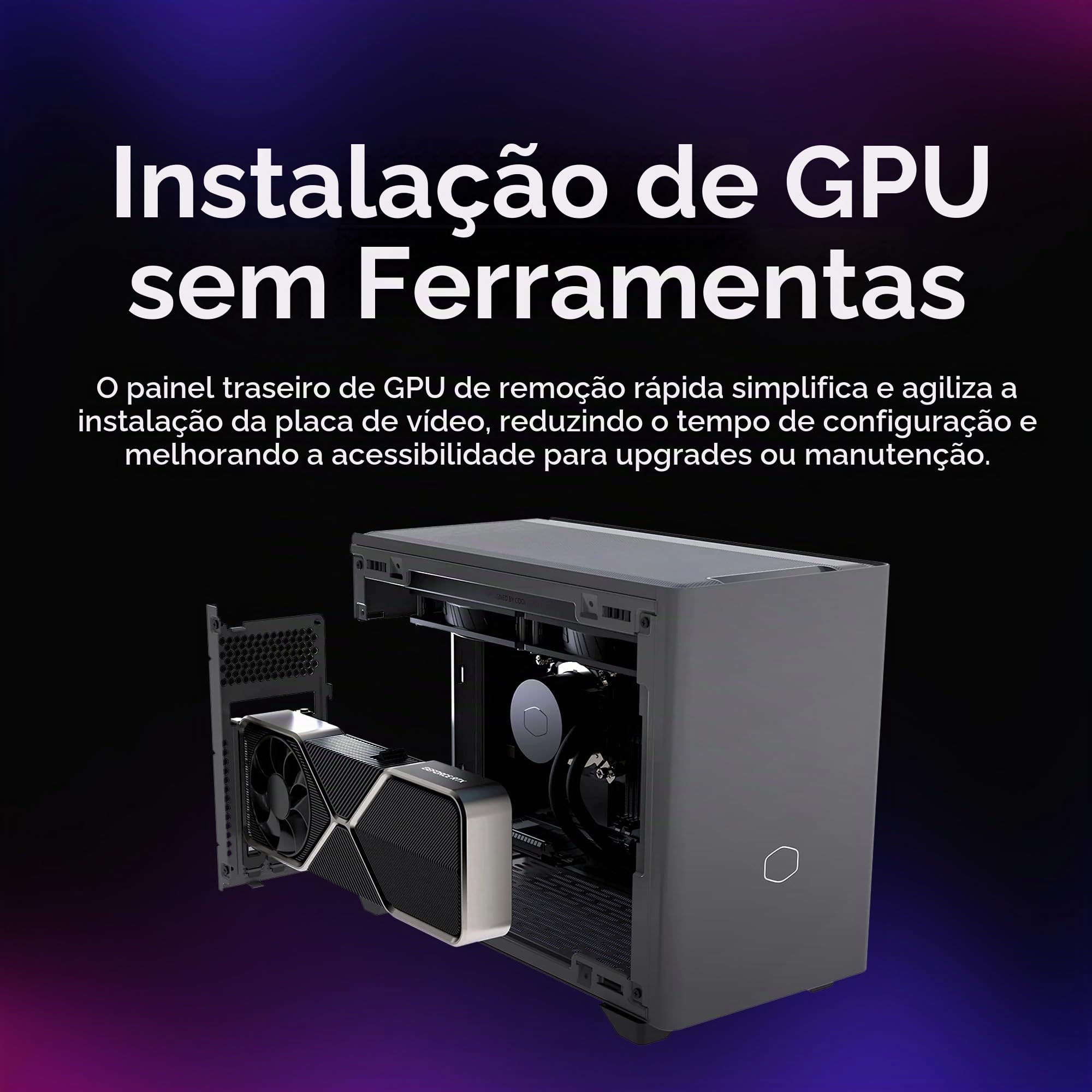 Cooler Master NR200P MAX SFF Small Form Factor Mini-ITX Case with